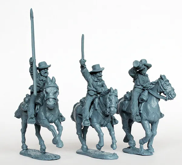 Perry ACW 93 figurines cavalerie confédérée galop