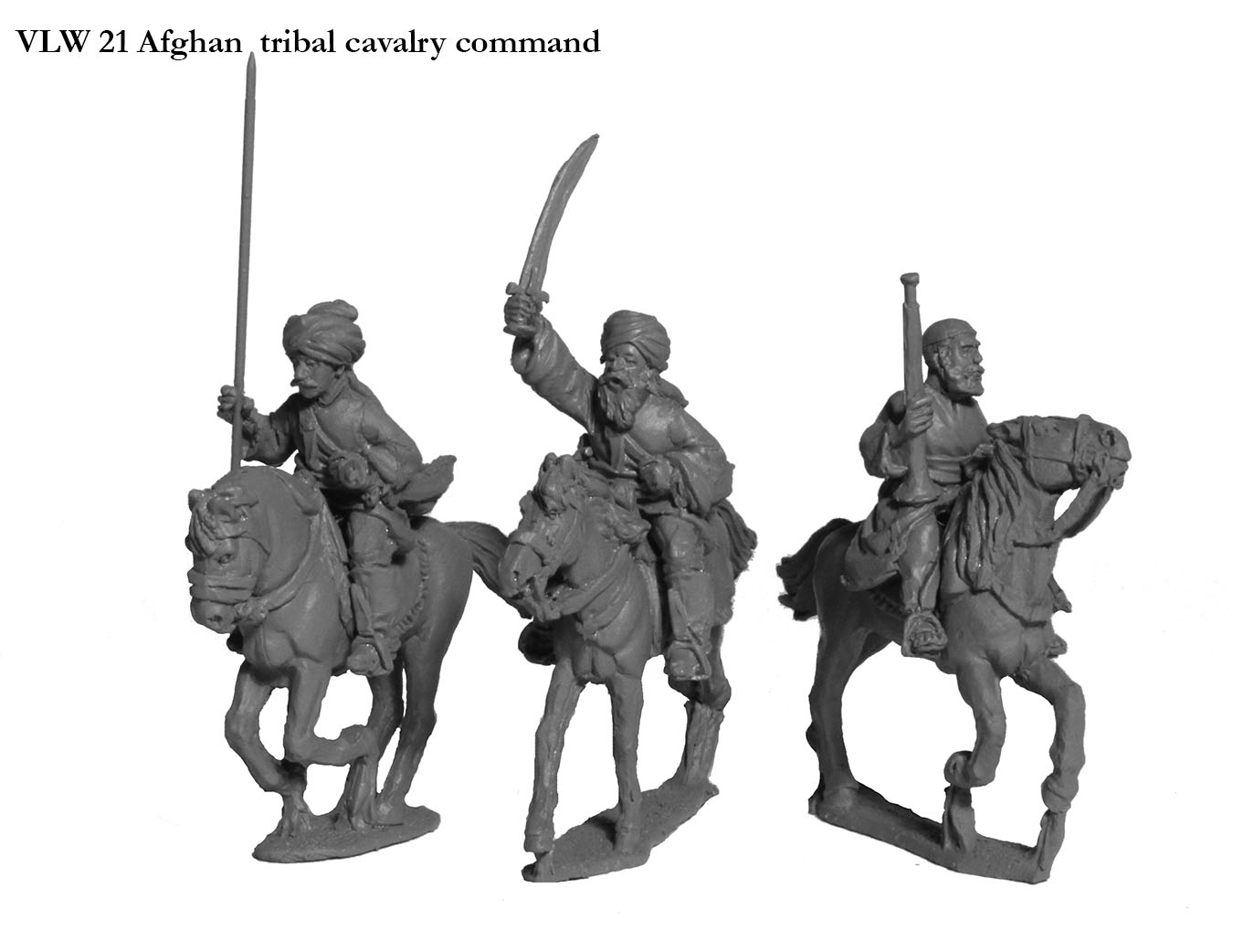 Perry VLW 21 Cavalerie tribale afghane commandement figurines 28mm
