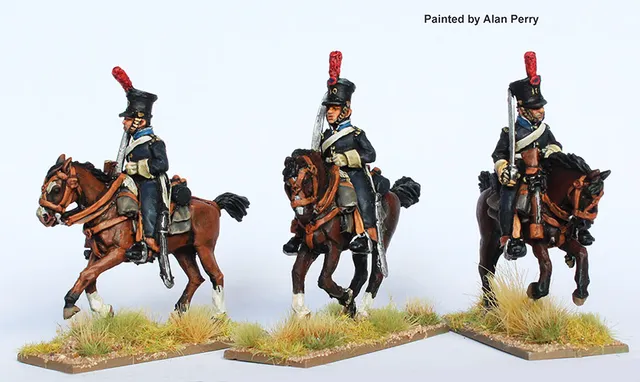 Perry Miniatures Napoleonic PORT20 Cavalerie figurines galop shako
