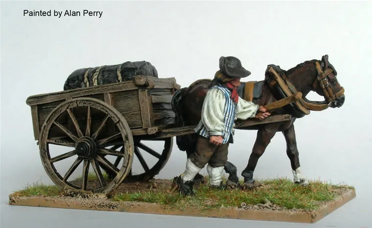 Perry Miniatures AWI AW127 tombereau deux roues métal