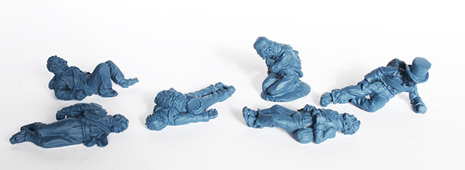 Perry SPA 32 Victimes Espagnols figurines 28mm blessés