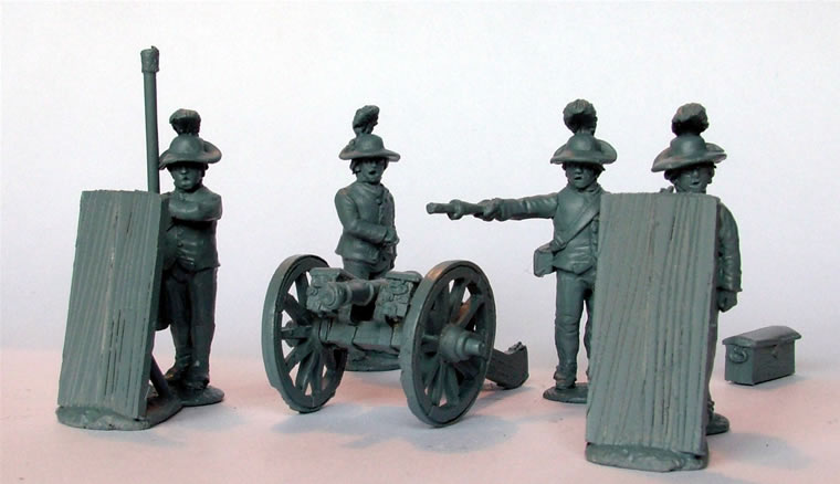 Perry AW114 figurines artillerie royale canon Butterfly 3 livres
