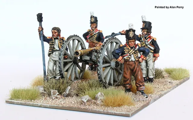 Perry Miniatures Napoleonic BH135 Artillerie figurines canon 6 pdr