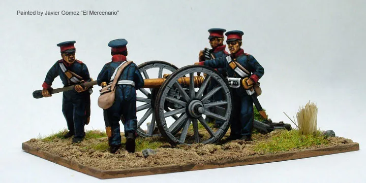 Perry Miniatures Carlist ISA54 artillerie marine canon de 6