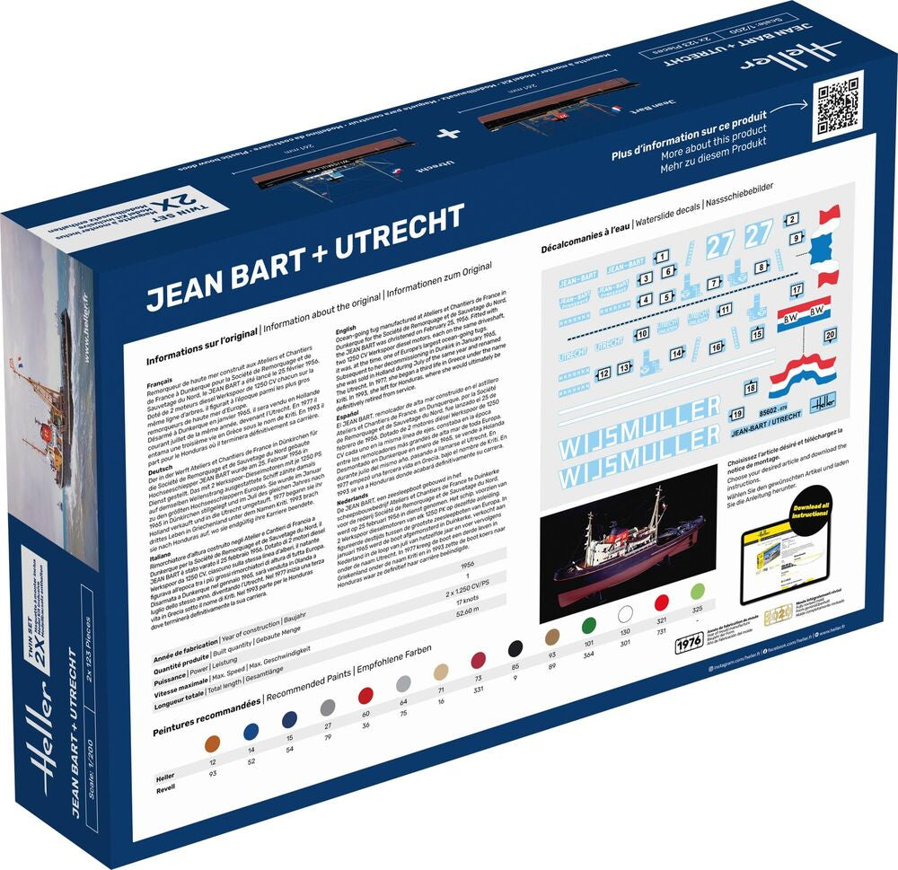 Heller Twinset Jean Bart + Utrecht 1/200 maquette bateau