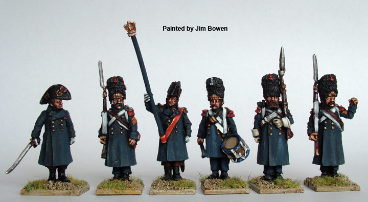 Perry Napoleonic FN108 figurines Grenadiers Garde capote