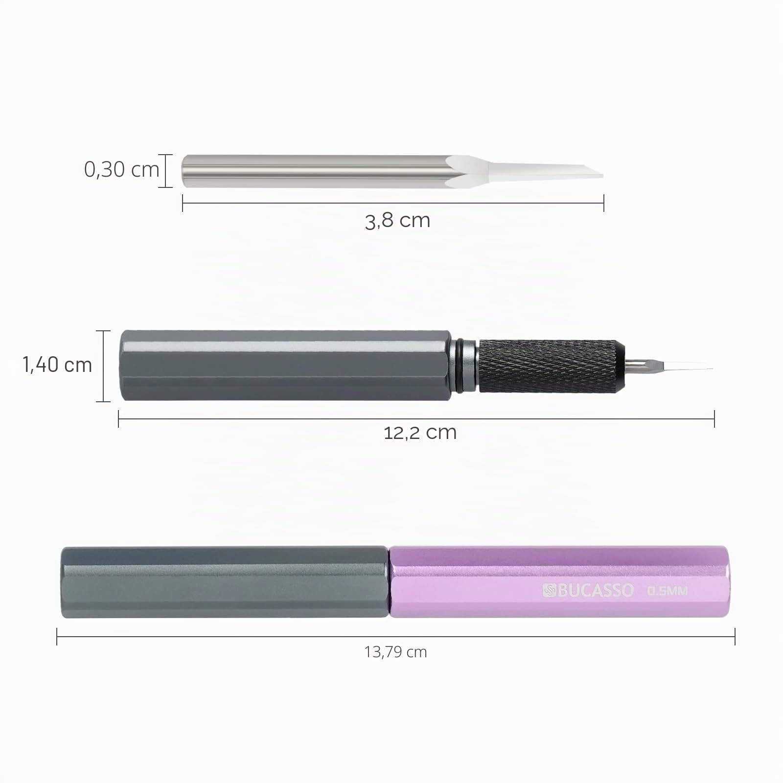 Bucasso Tools Scriber 0.5 outil tracer lame tungstène