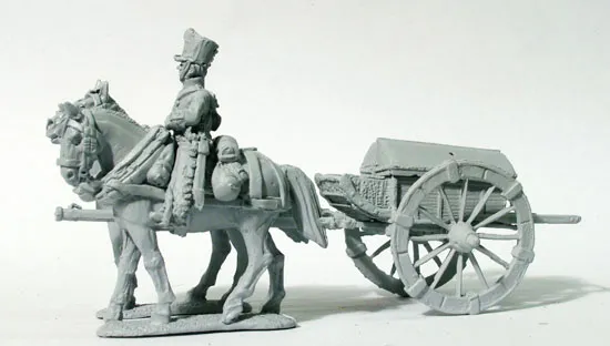 Perry Napoleonic PN32 maquette wagon munitions 2 roues 2 chevaux