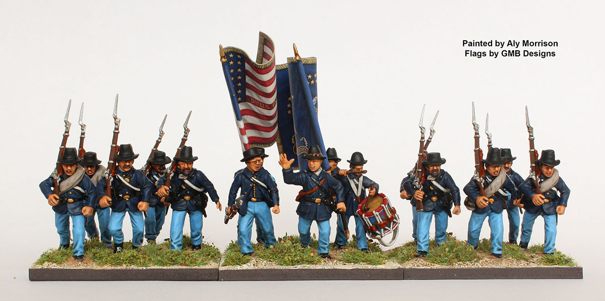 Perry Miniatures ACW 115 infanterie Union boîte 40 figurines