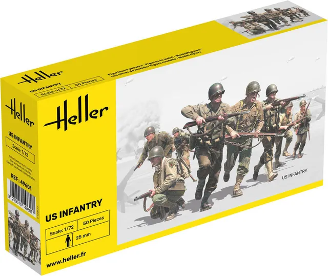 Heller US Infantry Historical Collection figurines 1/72 WWII