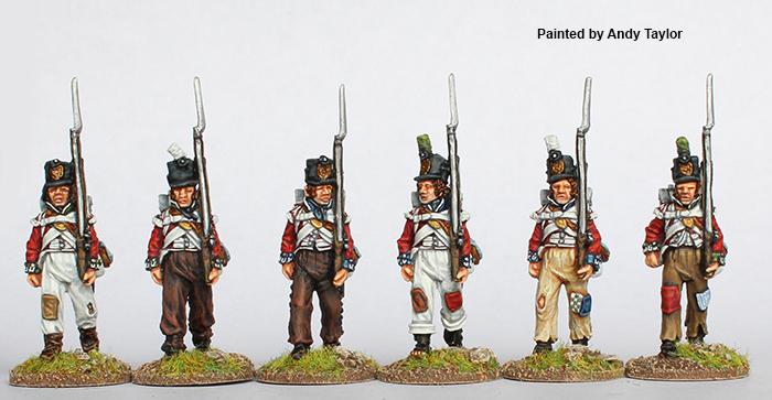 Perry Miniatures BH 72 Voltigeurs figurines marche 1808-14