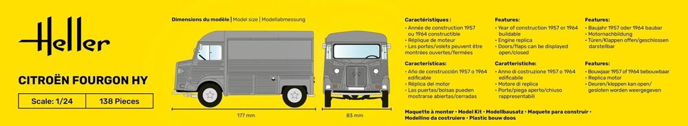 Heller Citroën Fourgon HY maquette camion 1/24 utilitaire