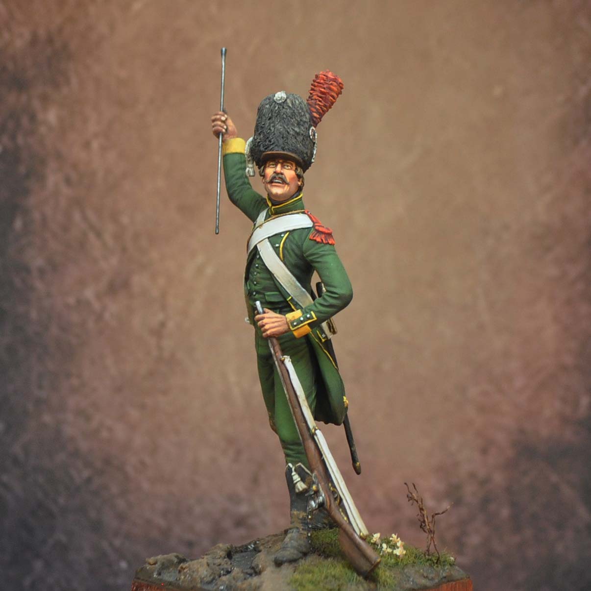 ART GIRONA 70mm Chasseur-Carabinier 8e Bataillon figurine 1791