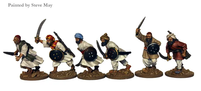 Perry Miniatures Victoria's Little Wars VLW 5 figurines Afghans sabres