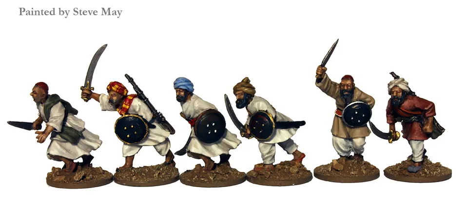 Perry Miniatures Victoria's Little Wars VLW 5 figurines Afghans sabres