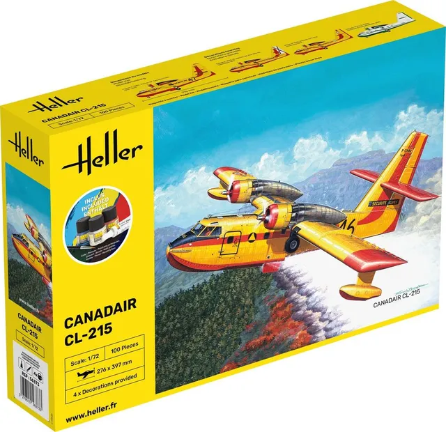 Heller Starter Kit Canadair CL-215 1/72 maquette avion complète