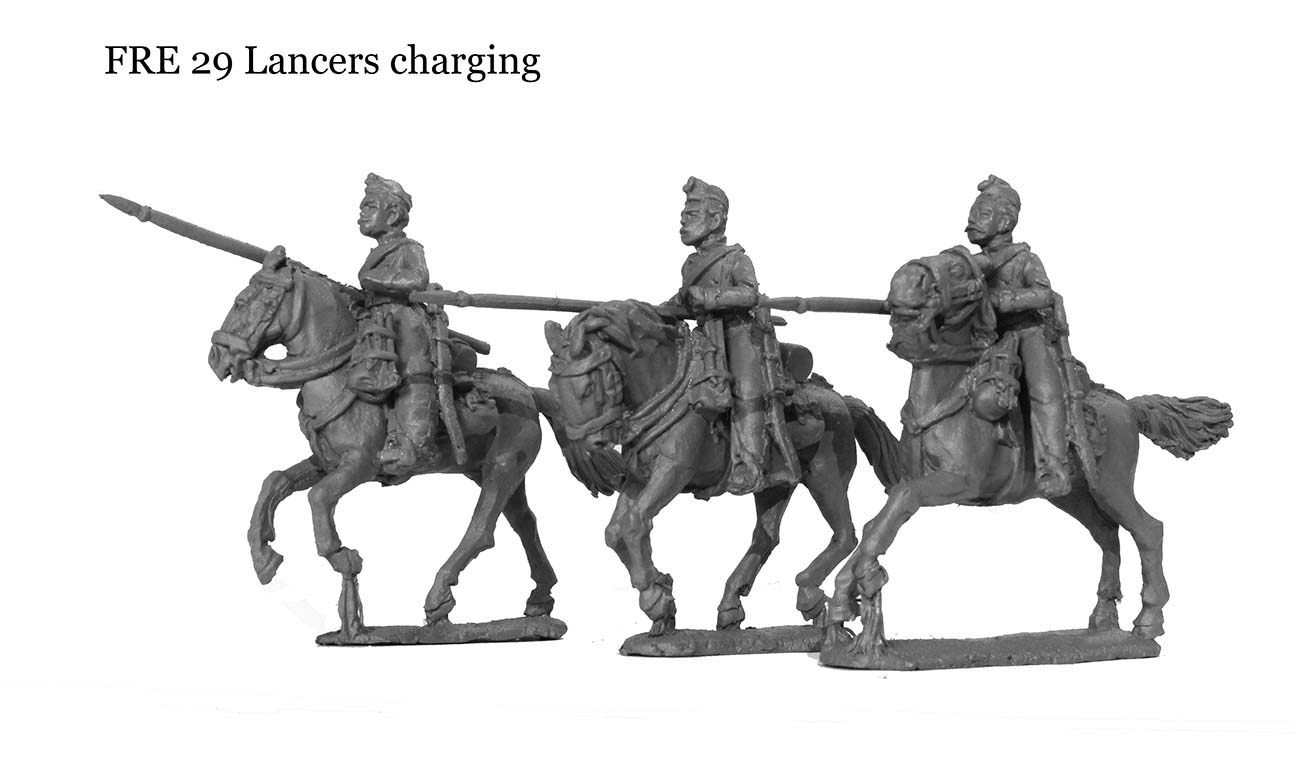Perry Franco-Prussian FRE 29 figurine lanciers à la charge