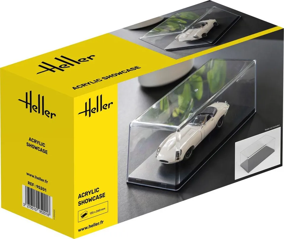 Heller Historical Collection vitrine acrylique 252 mm maquette 1/24-1/48