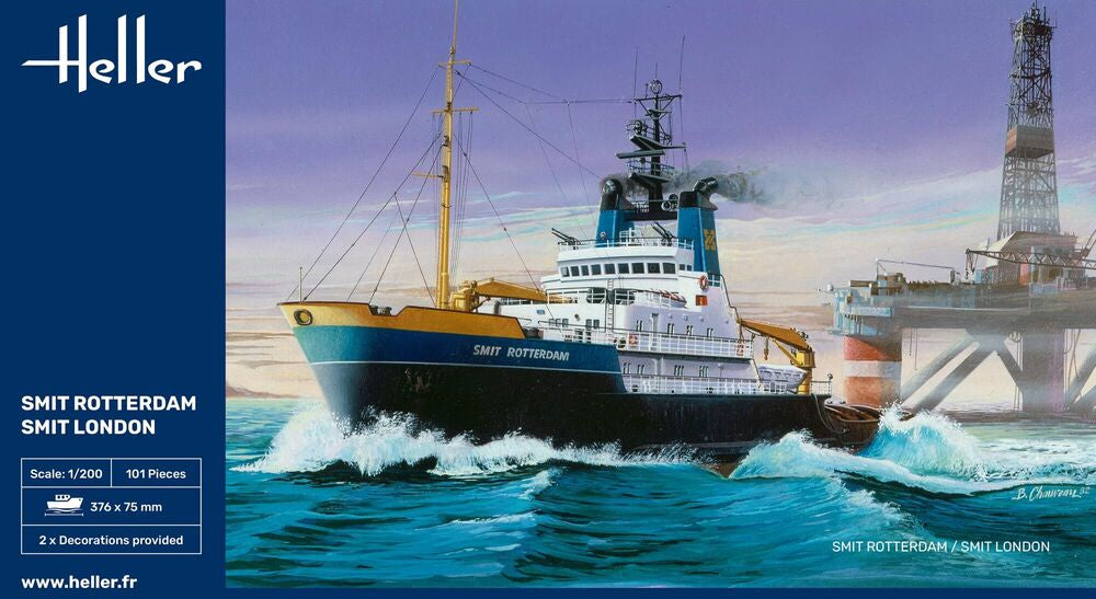 Heller Historical Smit Rotterdam Maquette Bateau 1/200 remorqueur