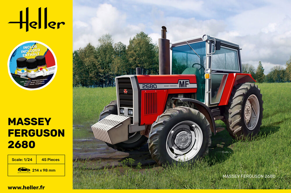 Heller Starter Kit Massey Ferguson 2680 tracteur 1/24