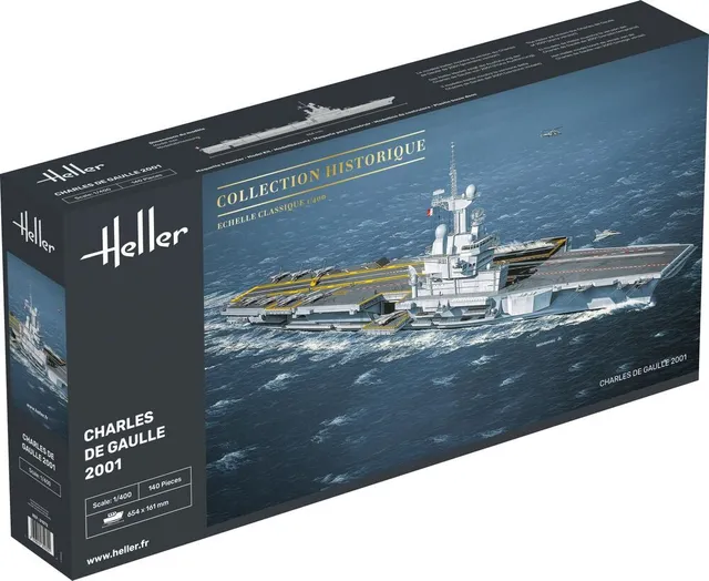 Heller Charles de Gaulle 1/400 maquette porte-avions