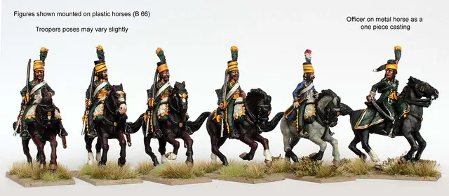 Perry REVF 24 chasseurs à cheval figurines mirlitons x6
