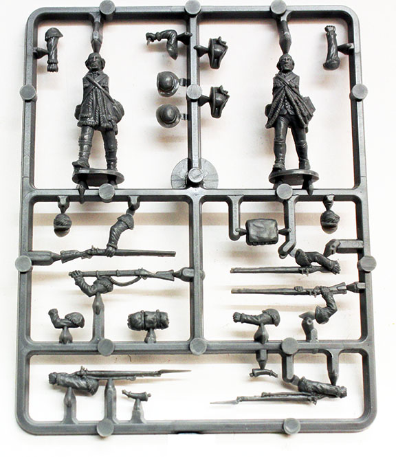 Perry B 40 Continental figurines Riflemen américains plastique