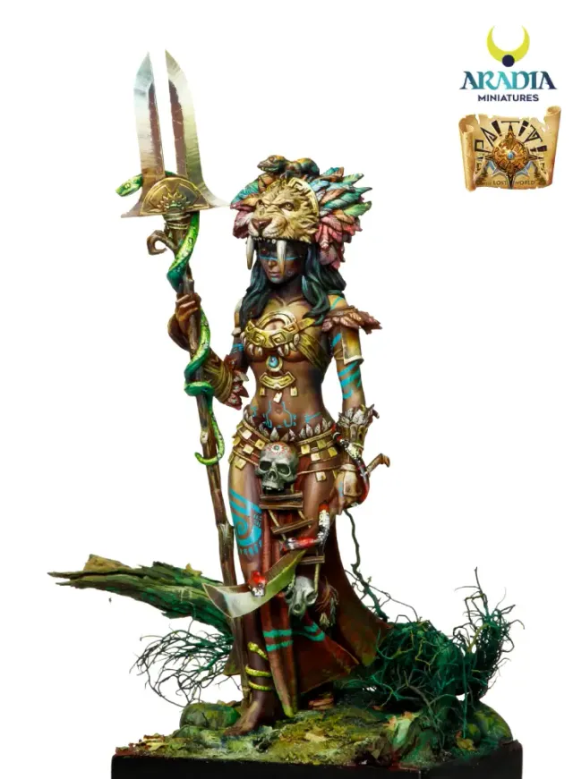 Aradia Minis Paititi Ixtaca figurine prêtresse à peindre
