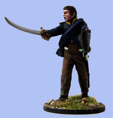 Perry Miniatures PE8 Officier voltigeur figurine 40mm surtout