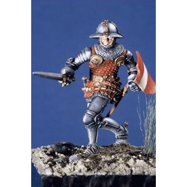 ART GIRONA Miniatures Homme d'armes XIVe figurine 54 mm