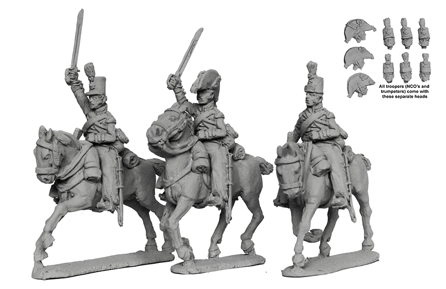 Perry Miniatures Napoleonic BH159 figurines dragons lourds galop