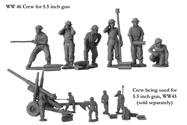 Perry Miniatures World War 2 WW 46 figurines servants canon 28 mm