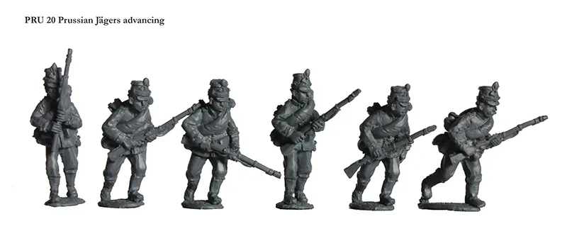 Perry Franco-Prussian PRU 20 Jagers figurines 28mm avance
