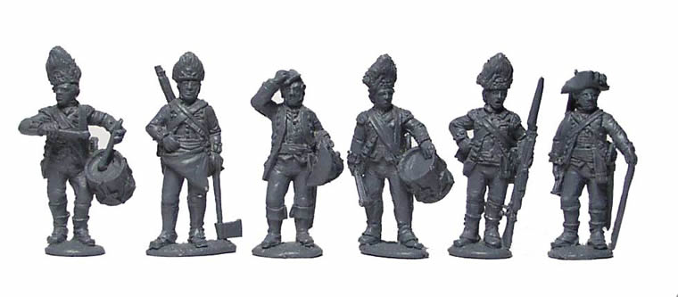 Perry AWI AW66 figurines commandement grenadiers debout