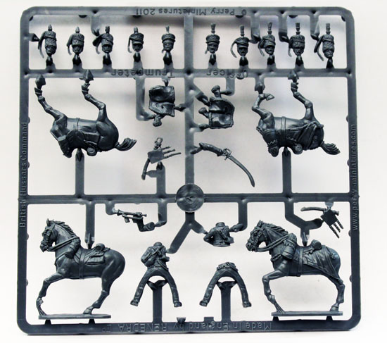 Perry B25 figurines commandement hussards britanniques grappe