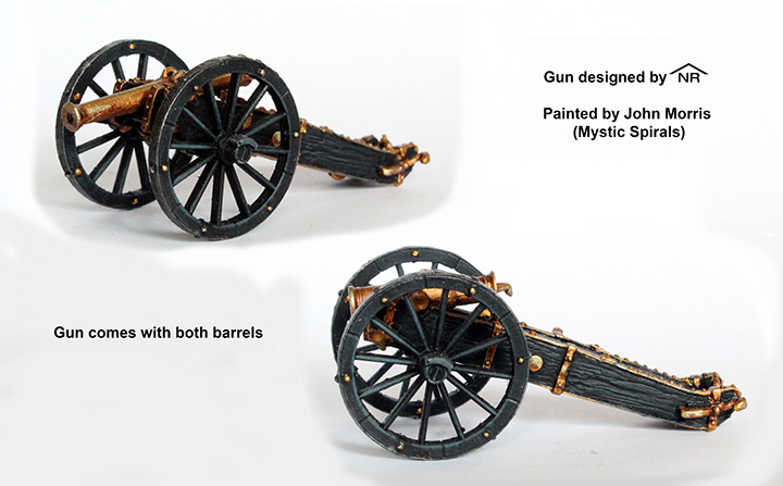 Perry Miniatures SAX 23 canon 6/8 pounder saxon métal 28mm