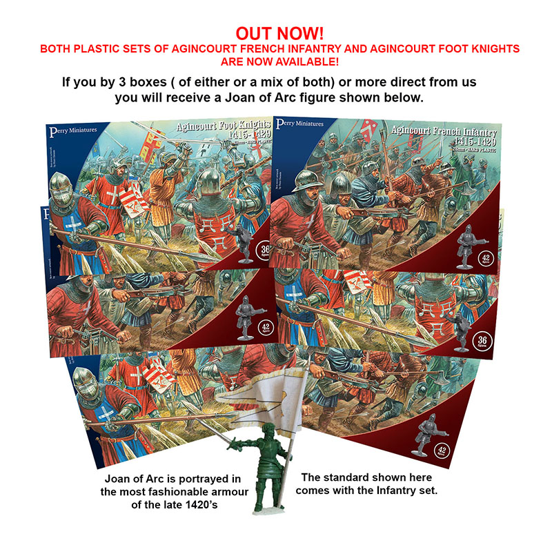 Perry Miniatures AO 50 Infanterie Française Azincourt boîte 42