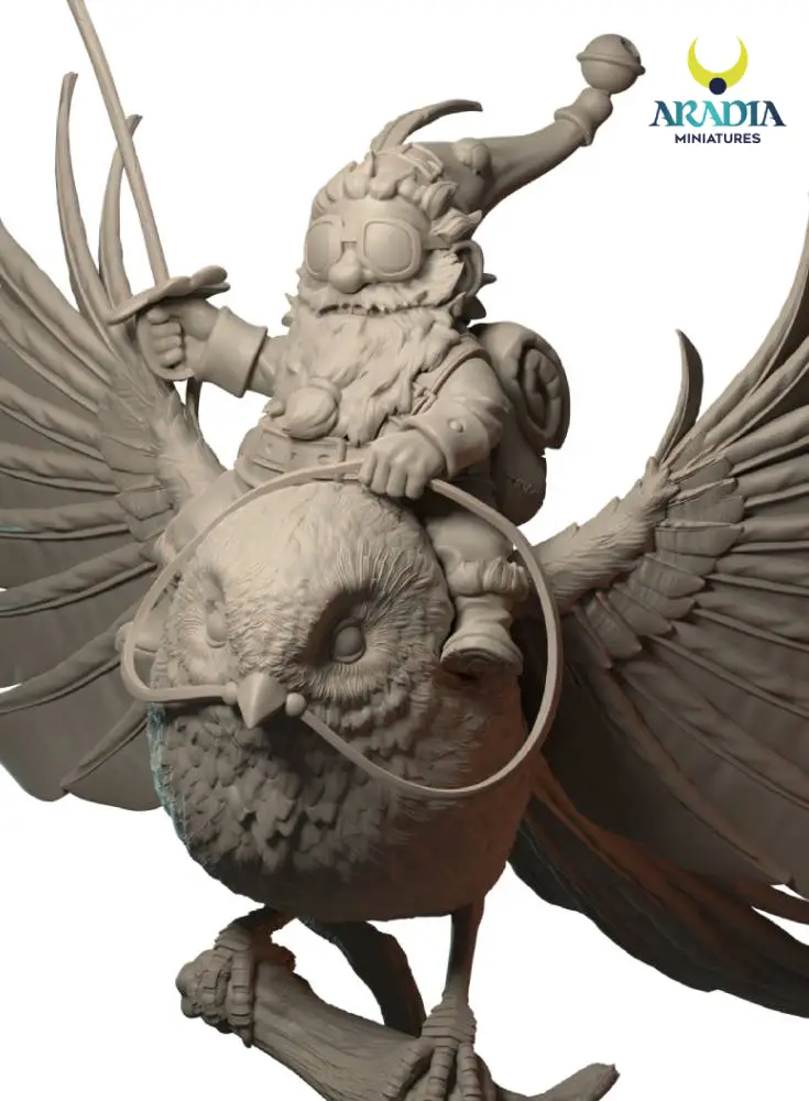 Aradia Classic Fantasy Bruno mésange figurine STL à peindre