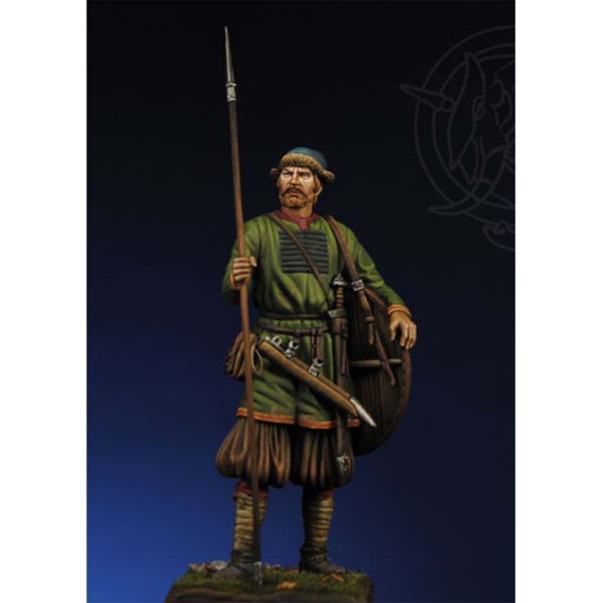 Art Girona Miniatures Rus Viking figurine 54mm Xe siècle
