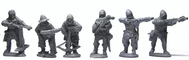 Perry Agincourt AO8 Arbalétriers tir chargement figurine