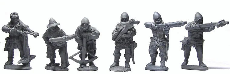 Perry Agincourt AO8 Arbalétriers tir chargement figurine