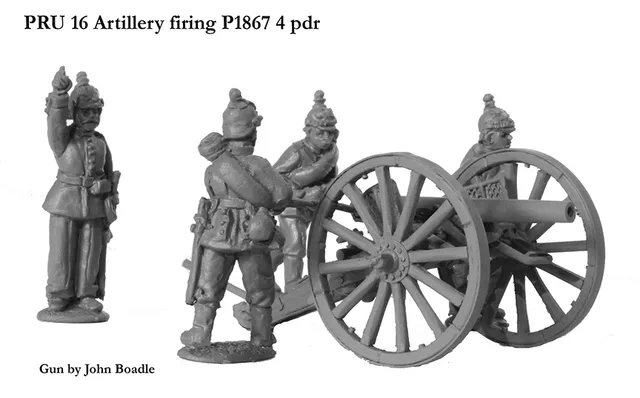 Perry Franco-Prussian PRU16 artillerie figurines 28mm