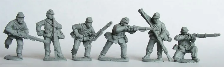 Perry ACW29 figurines infanterie Union tirailleurs sack coats