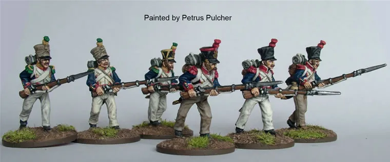 Perry Miniatures Napoleonic FN32 figurines 28mm voltigeurs grenadiers