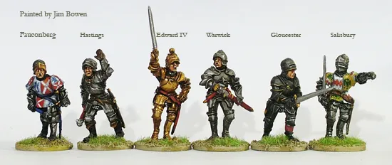 Perry Miniatures War of the Roses WR13 commandement yorkiste figurines 28mm