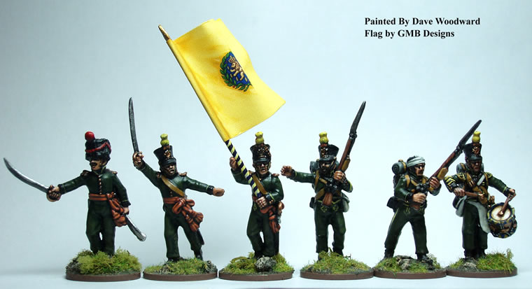Perry Miniatures Napoleonic NN9 2nd Nassau command figurines 28mm