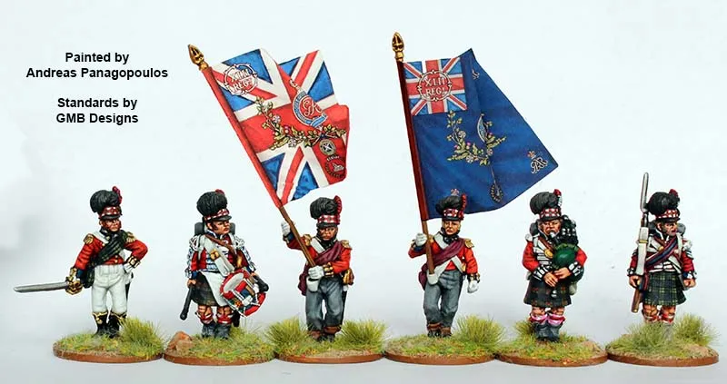 Perry Napoleonic BH8 figurines Highland commandement