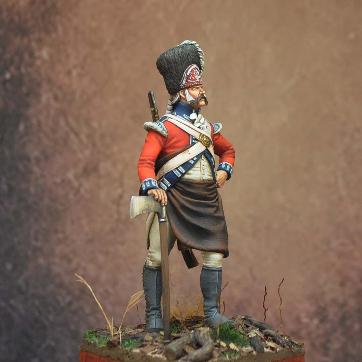 Art Girona 70mm Pionner 7th Royal Fusiliers 1789 figurine