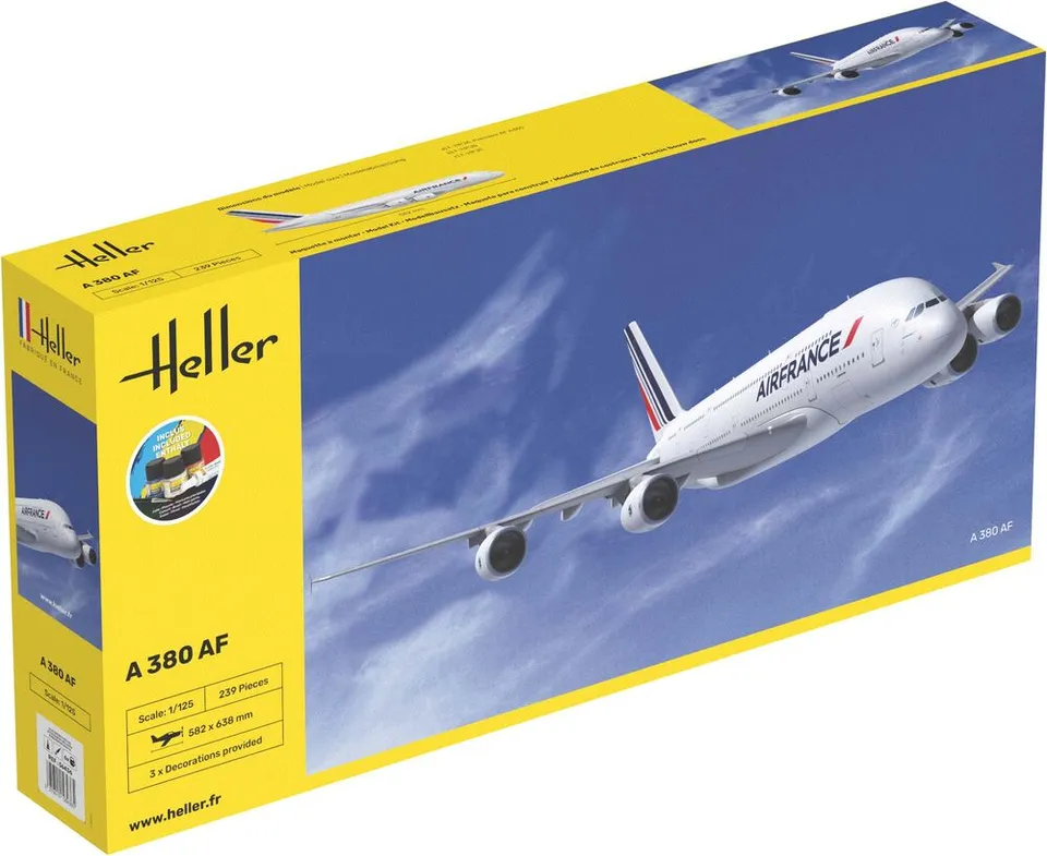 Heller Starter Kit A380 AF maquette 1/125 Air France