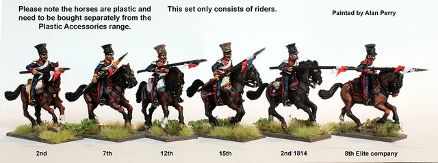 Perry Napoleonic DOW 10 Uhlans figurines 28mm sans chevaux